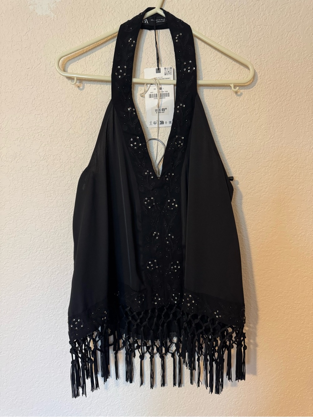 NWT Zara embroidery halter top M - Picture 8 of 12